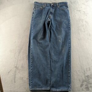 Vintage Levis 550 Jeans Mens 38 (Fits 34x31) Blue Faded Relaxed Straight Denim